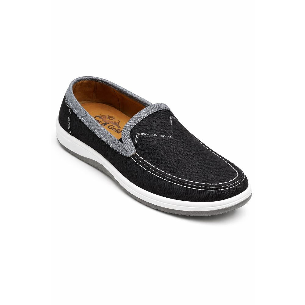 Mens Casual Canvas Slip On Loafers